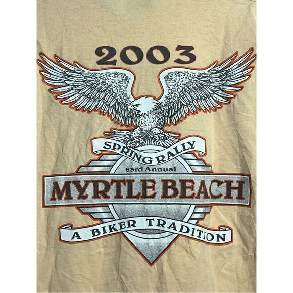 Vintage Y2K Sturgis Myrtle Beach Tee - Picture 4 of 6